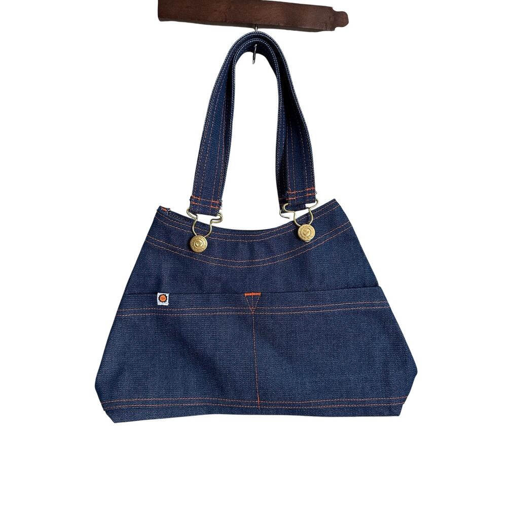 Big Bud Press Indigo Overall Handbag in Dark Wash NWOT